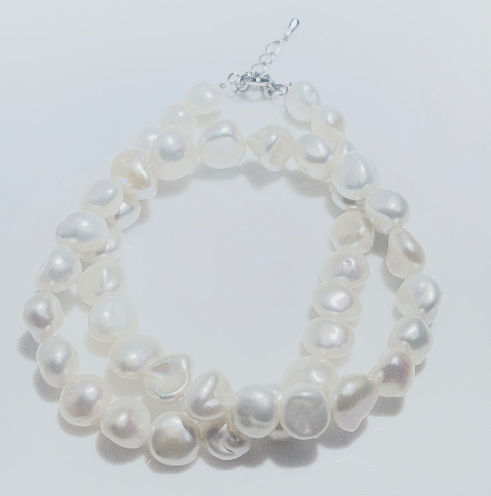 淡水パールネックレスバロック真珠ネックレスNO25-2533 割引 淡水真珠