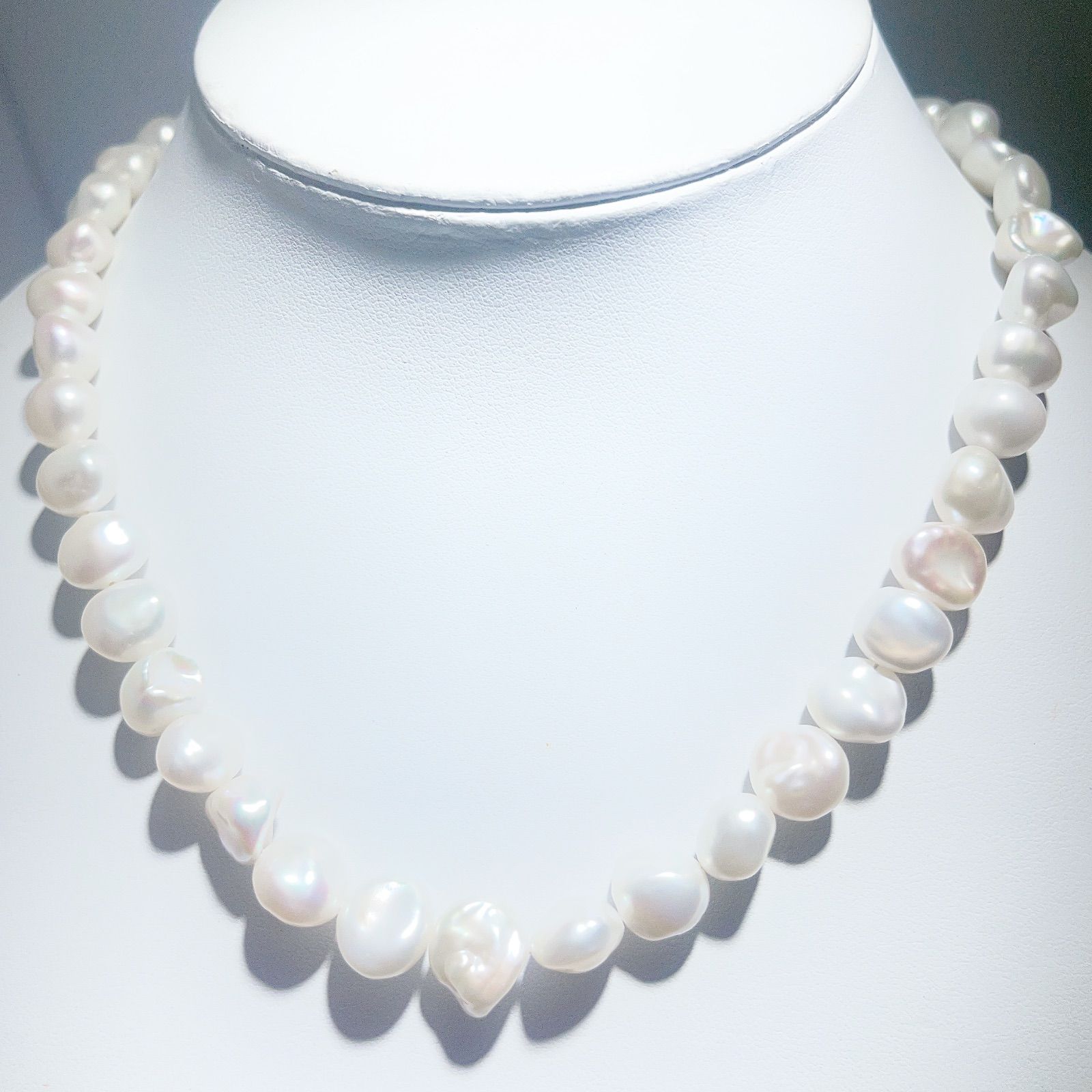 淡水パールネックレスバロック真珠ネックレスNO25-2533 割引 淡水真珠