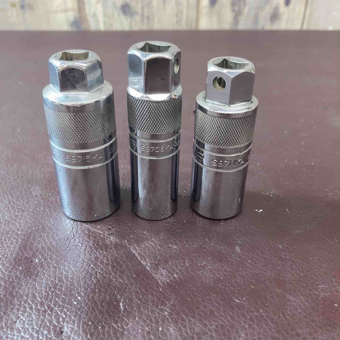 中古品】スナップオン(Snap-on) プラグレンチソケット 3個セット