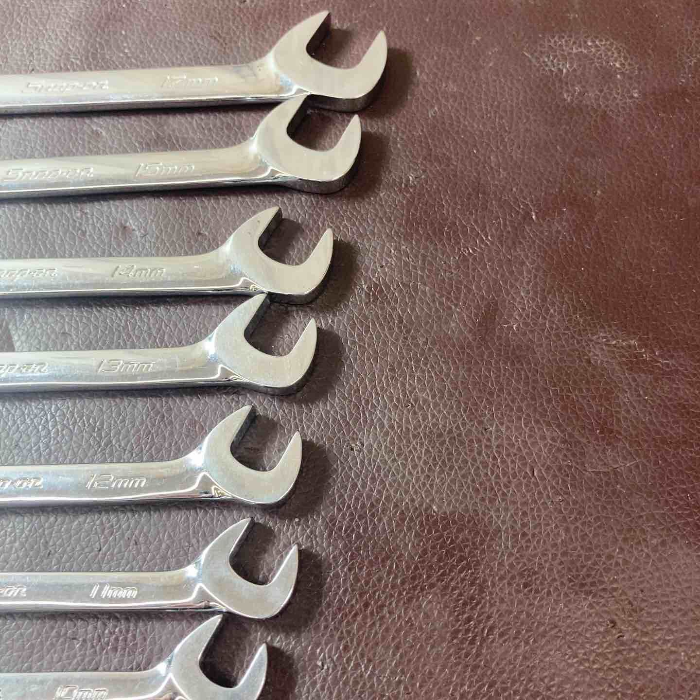  品 スナップオン Snap-on 4方向アングルヘッド オープンエンドレンチ 計7本セット ～ その他 スパナ レンチ