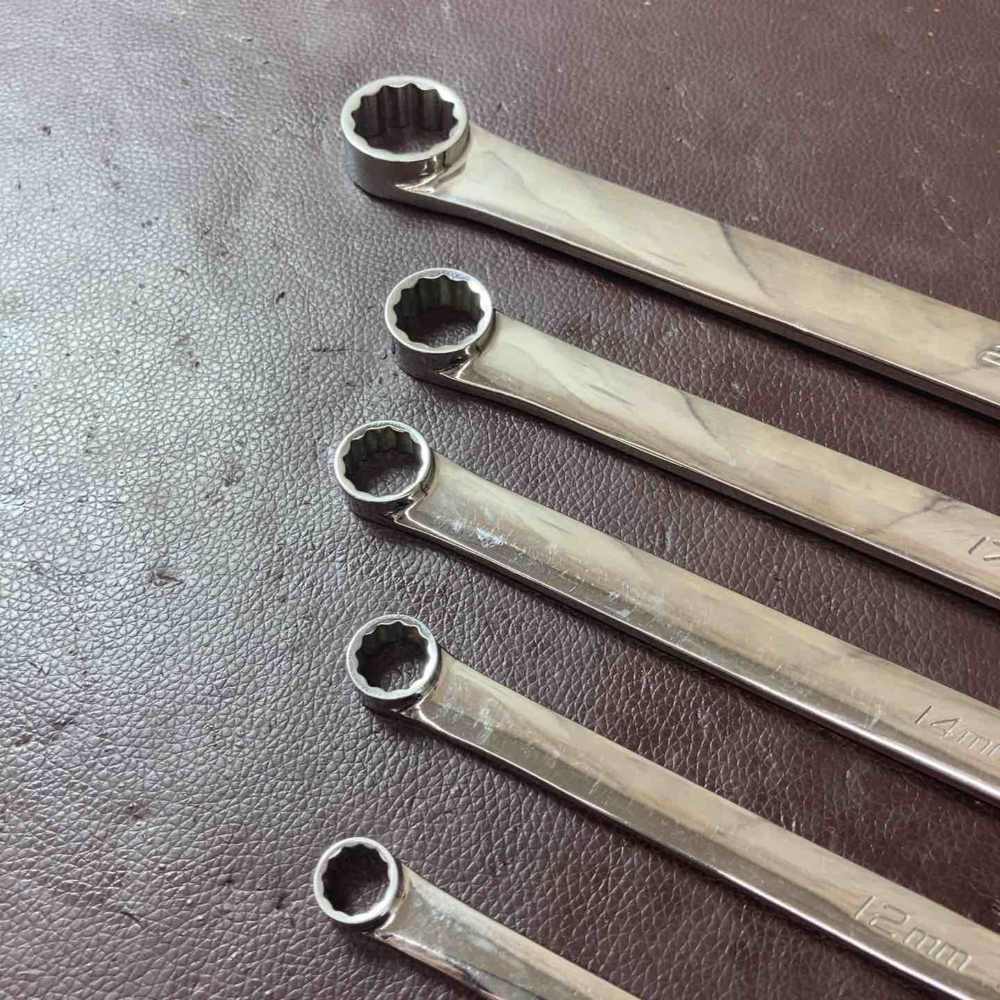 中古品】スナップオン(Snap-on) ロングストレートメガネレンチ 計5本