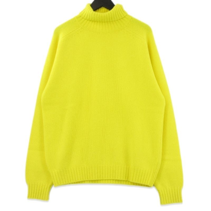 cash barba キャッシュアンドバルバ カシミヤ タートルネック ニット BABY 70 TURTLE イエロー 2