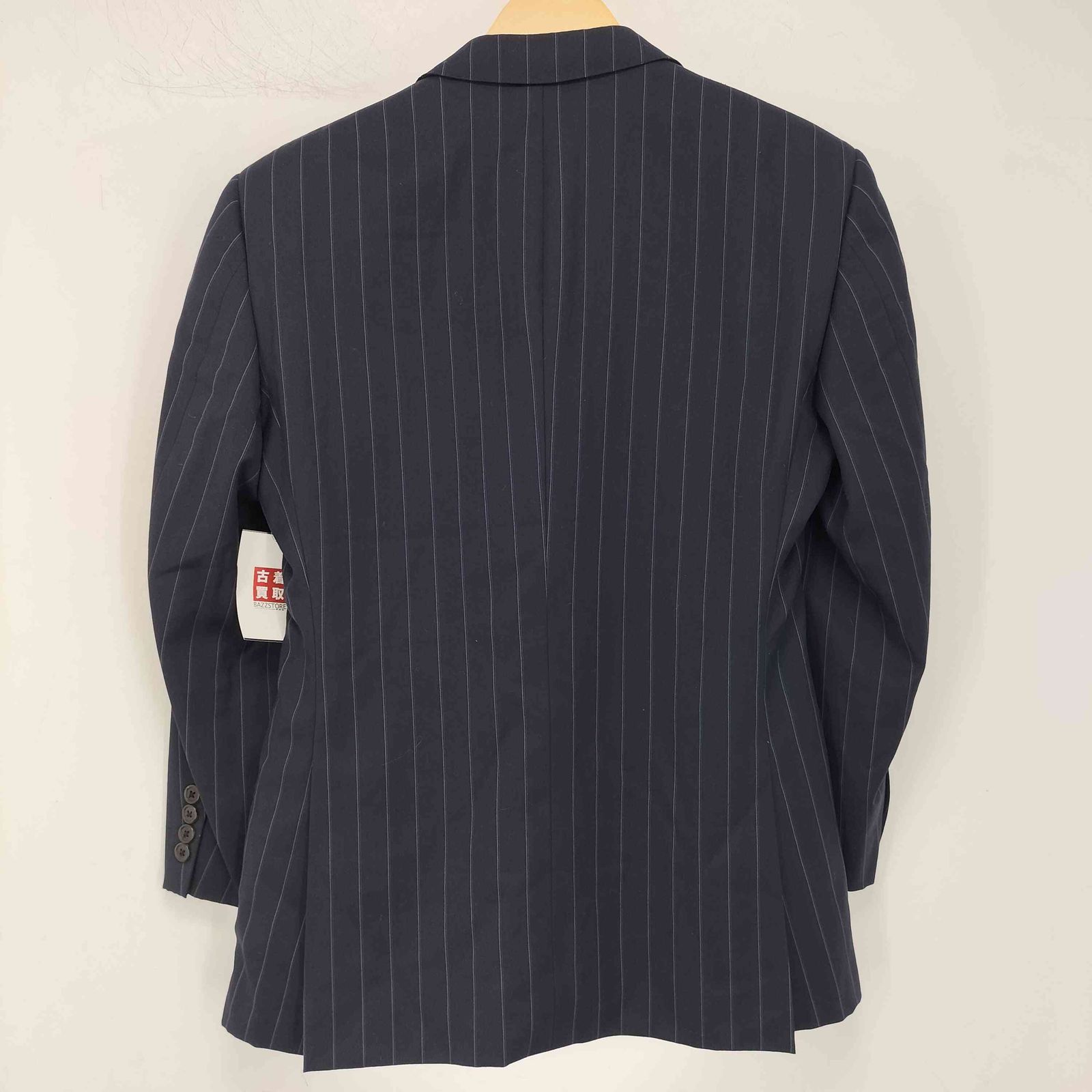 Ralph Lauren テーラードジャケット ブラック/ストライプ 美品【ラルフローレン】テーラードジャケット ストライプ ダブル