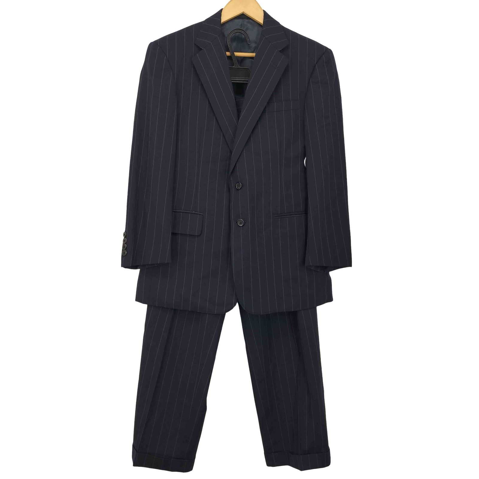 ラルフローレン RALPH LAUREN 総裏 開き見せ サイドベンツ ストライプ