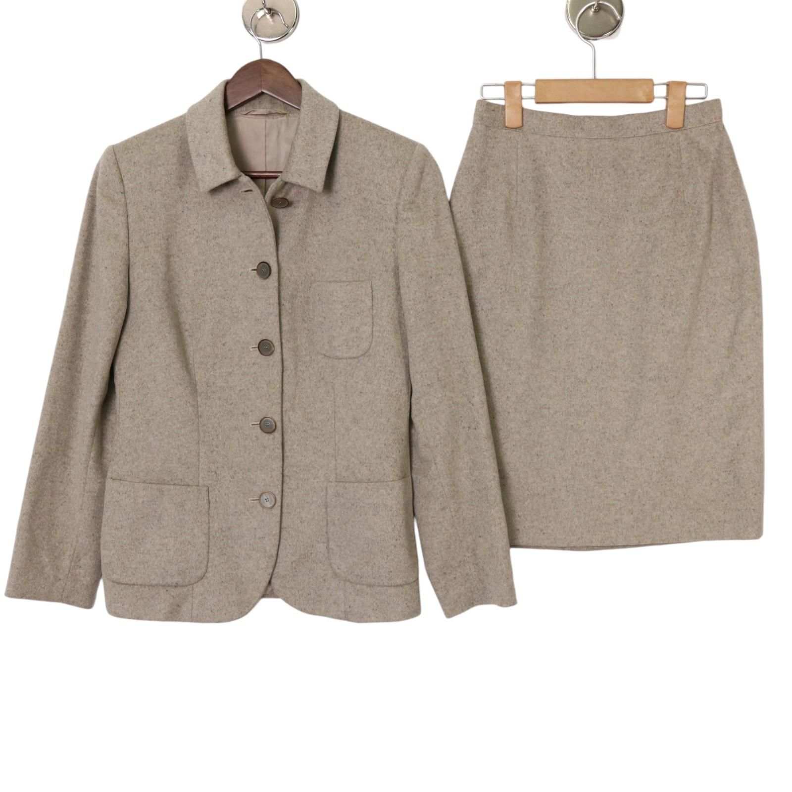 イタリア製 TOGA トーガ カシミヤ100％ セットアップスーツ 2点上下セット ベージュ40