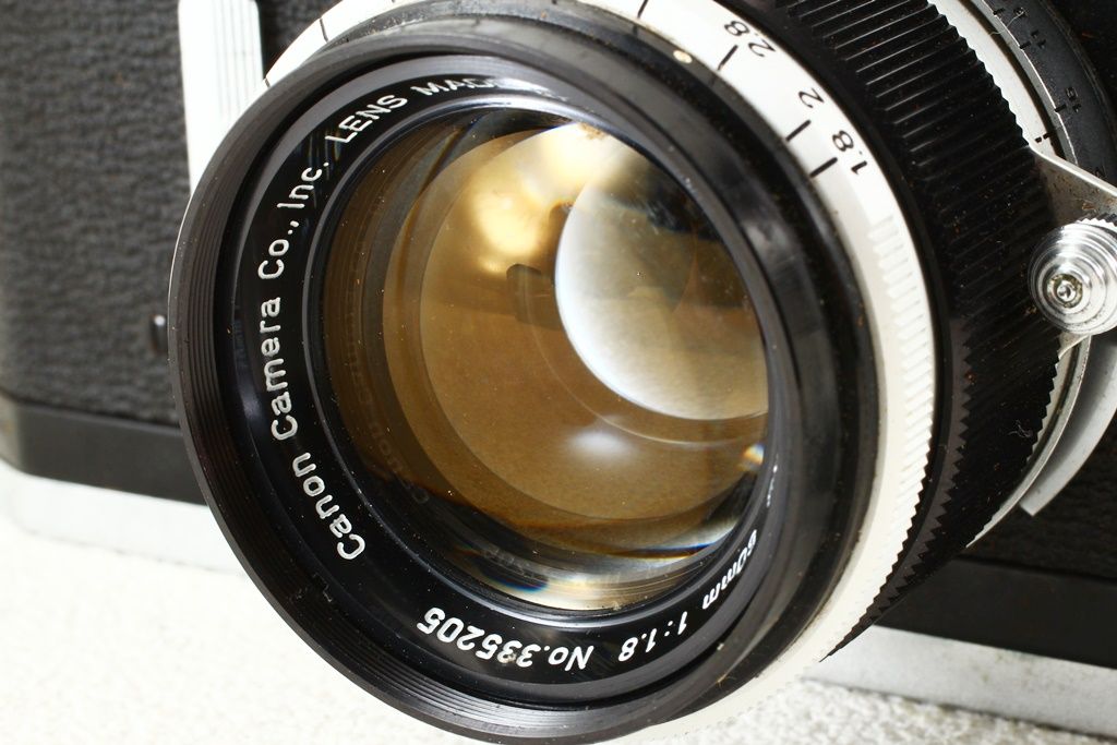 ジャンク品 Canon キヤノン 7型 50mm F1.8 レンズ付き 7 レンジ