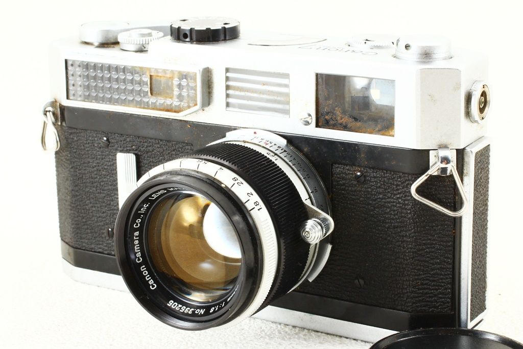 ジャンク品 Canon キヤノン 7型 50mm F1.8 レンズ付き 7 レンジ