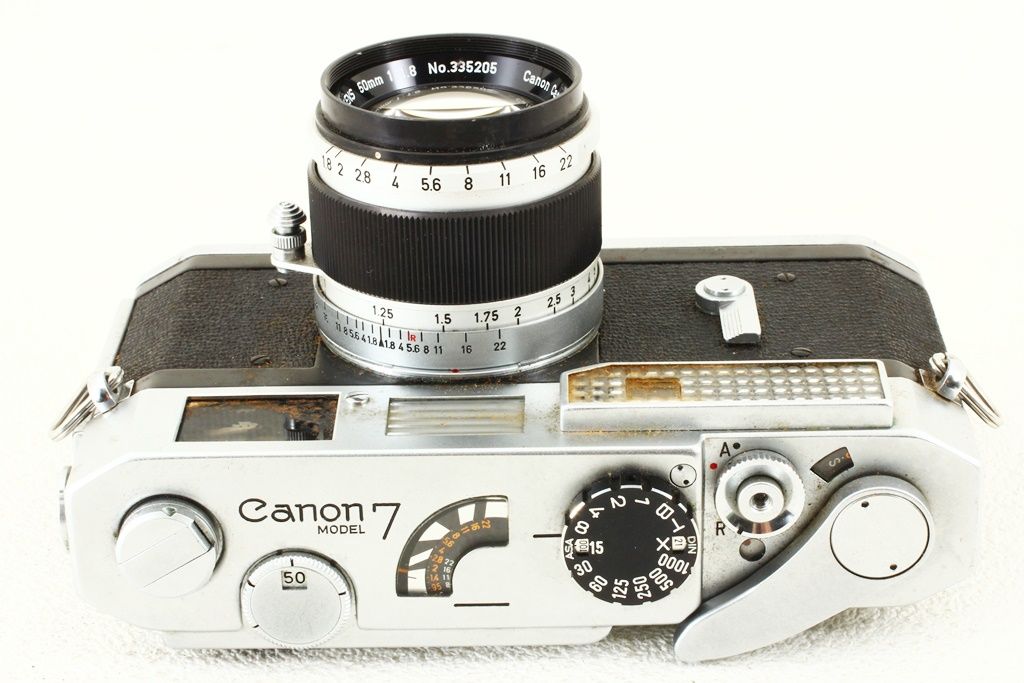 ジャンク品 Canon キヤノン 7型 50mm F1.8 レンズ付き 7 レンジ