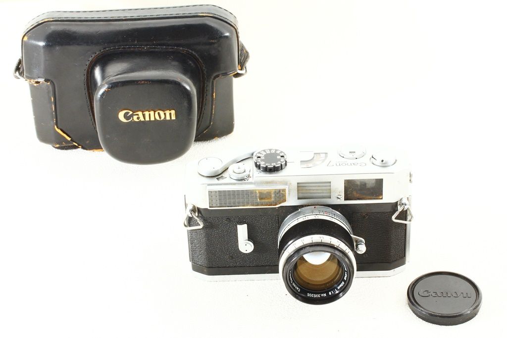 ジャンク品 Canon キヤノン 7型 50mm F1.8 レンズ付き 7 レンジ