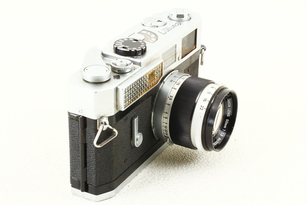 ジャンク品 Canon キヤノン 7型 50mm F1.8 レンズ付き 7 レンジ