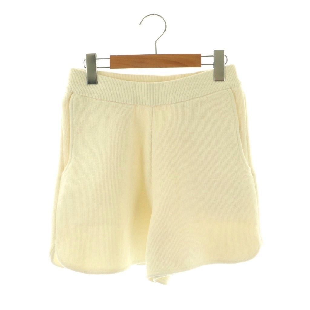 アンヌーク anuke 25 AW Knit Short Pants ショートパンツ ニット 36 オフホワイト HK OS SH
