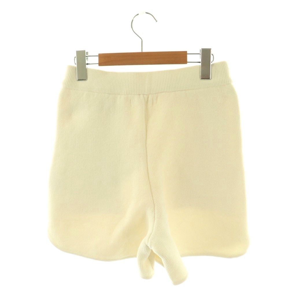 アンヌーク anuke 25 AW Knit Short Pants ショートパンツ ニット 36 オフホワイト HK OS SH