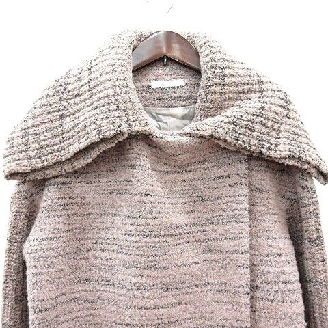 エポカ EPOCA コート ロング 総裏地 ウール 38 M ピンクベージュ /MN