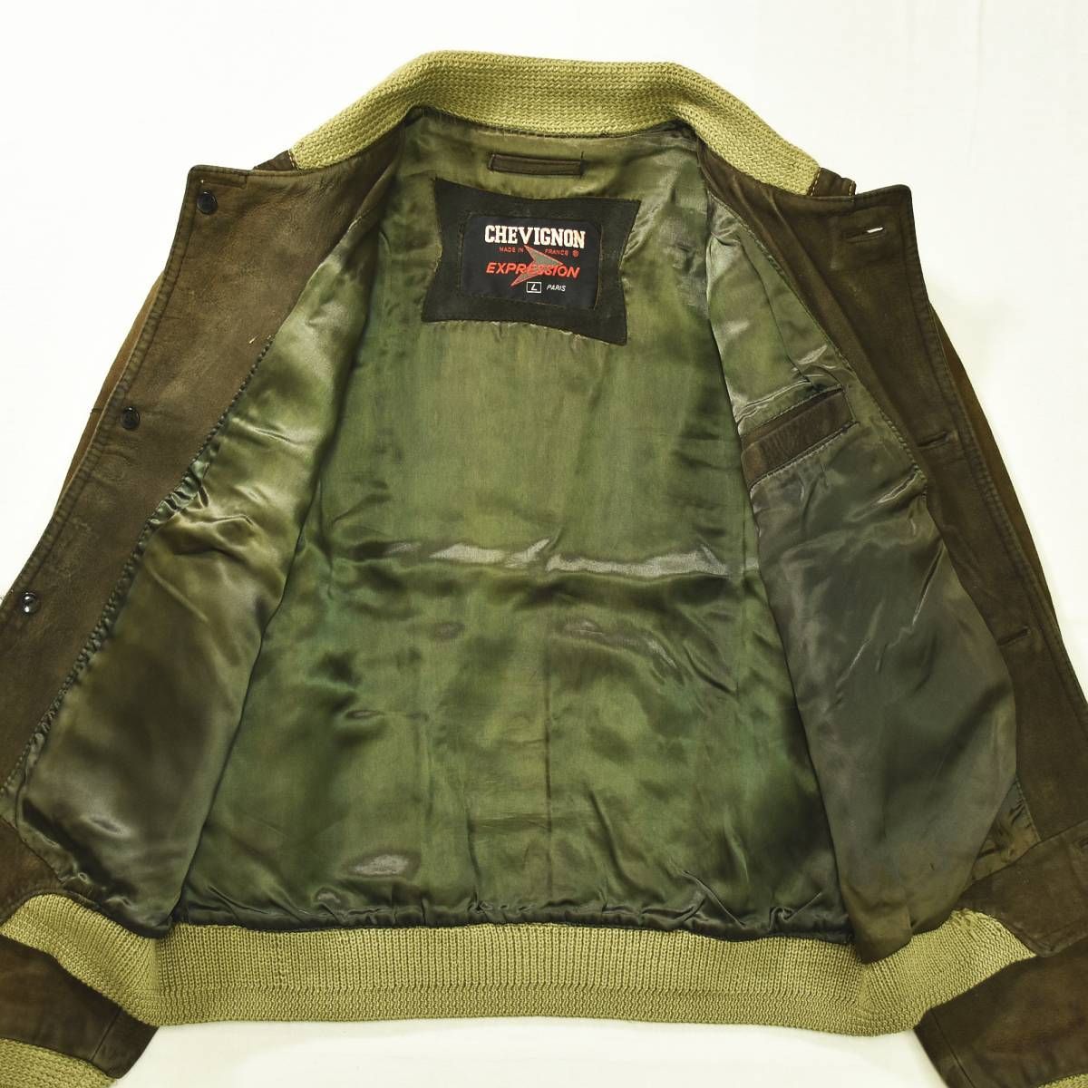 90s ヴィンテージ フランス製 シェビニオン CHEVIGNON スエード レザー