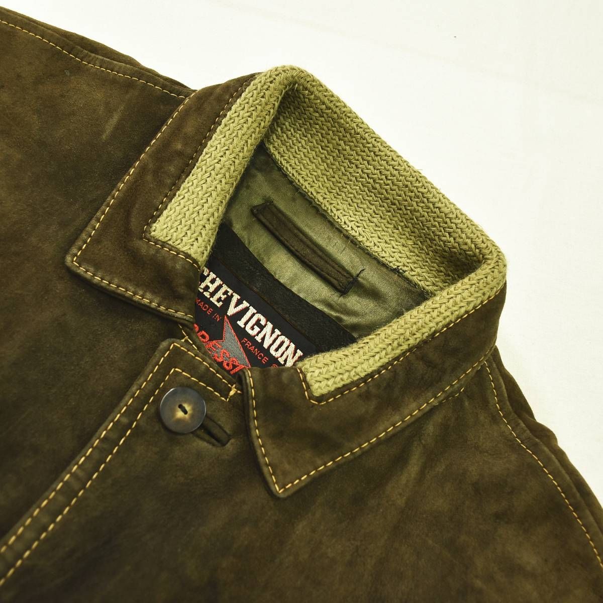 90s ヴィンテージ フランス製 シェビニオン CHEVIGNON スエード レザー