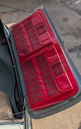 ローバーミニ用リアゲートバッグ Type 3 レッドチェック