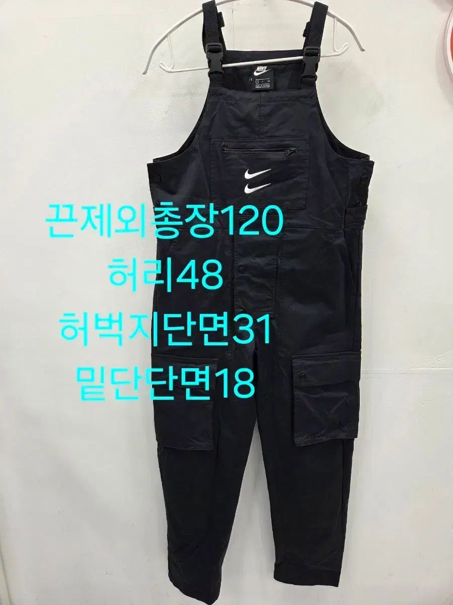 S NIKE スウッシュ オーバーオール ブラック オールインワン