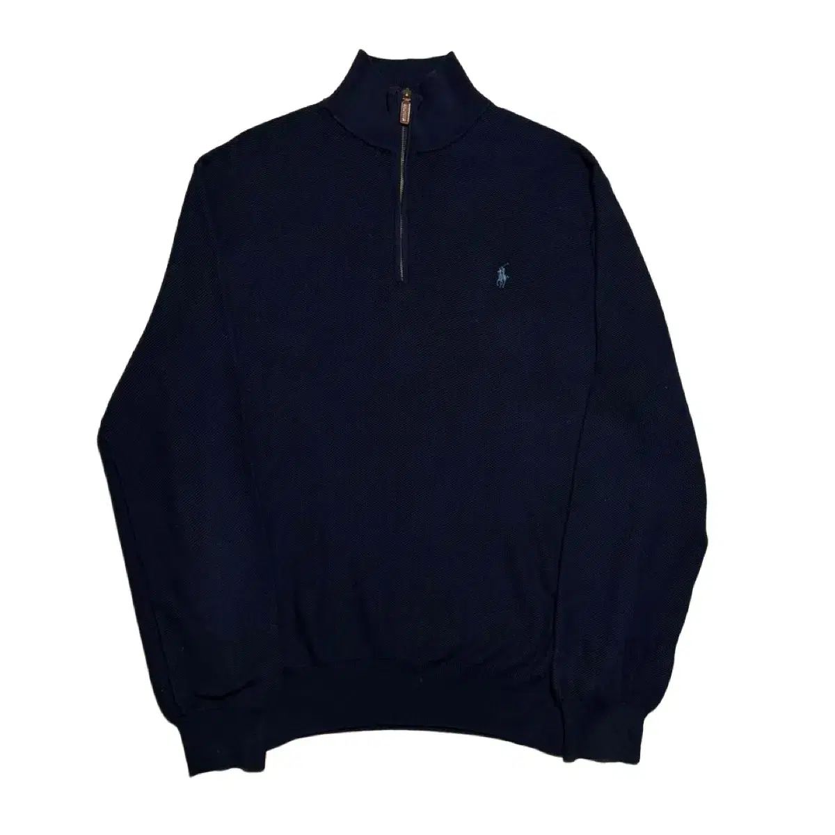 XL ポロラルフローレン ネイビー ピマコットン ハーフジップニット