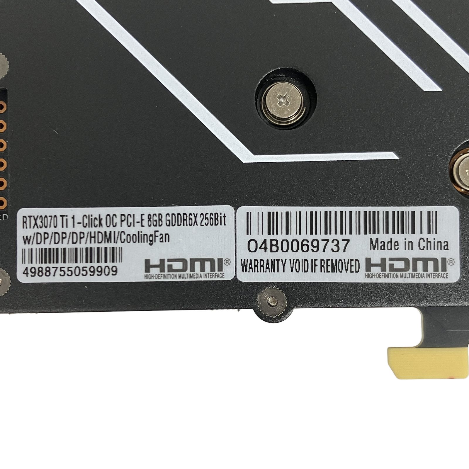 玄人志向 GALAKURO GAMING GG RTX 3070 Ti グラフィックボード 8GB