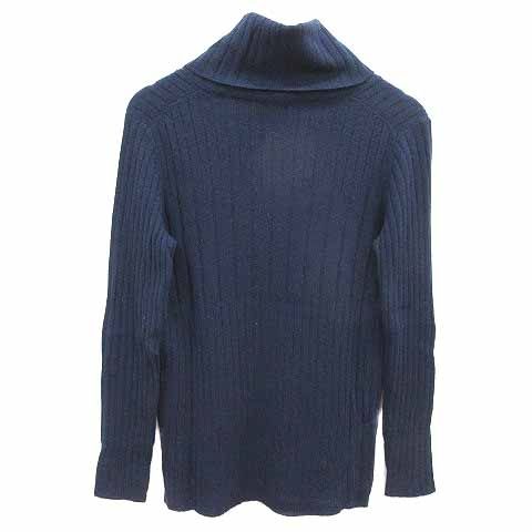 セオリー Theory ニット セーター タートルネック 長袖 カシミヤ S 紺