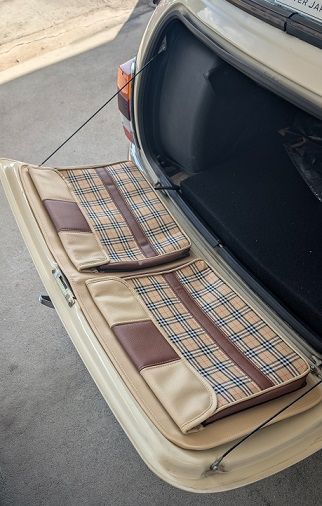 ローバーミニ用リアゲートバッグ Type 3 ベージュチェック