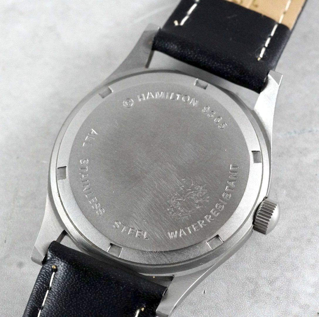 新品電池交換済】 Hamilton ハミルトン Khaki カーキ 9365 旧ロゴ