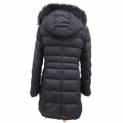 インディヴィ INDIVI ダウンコート ジップアップ フード 総裏地