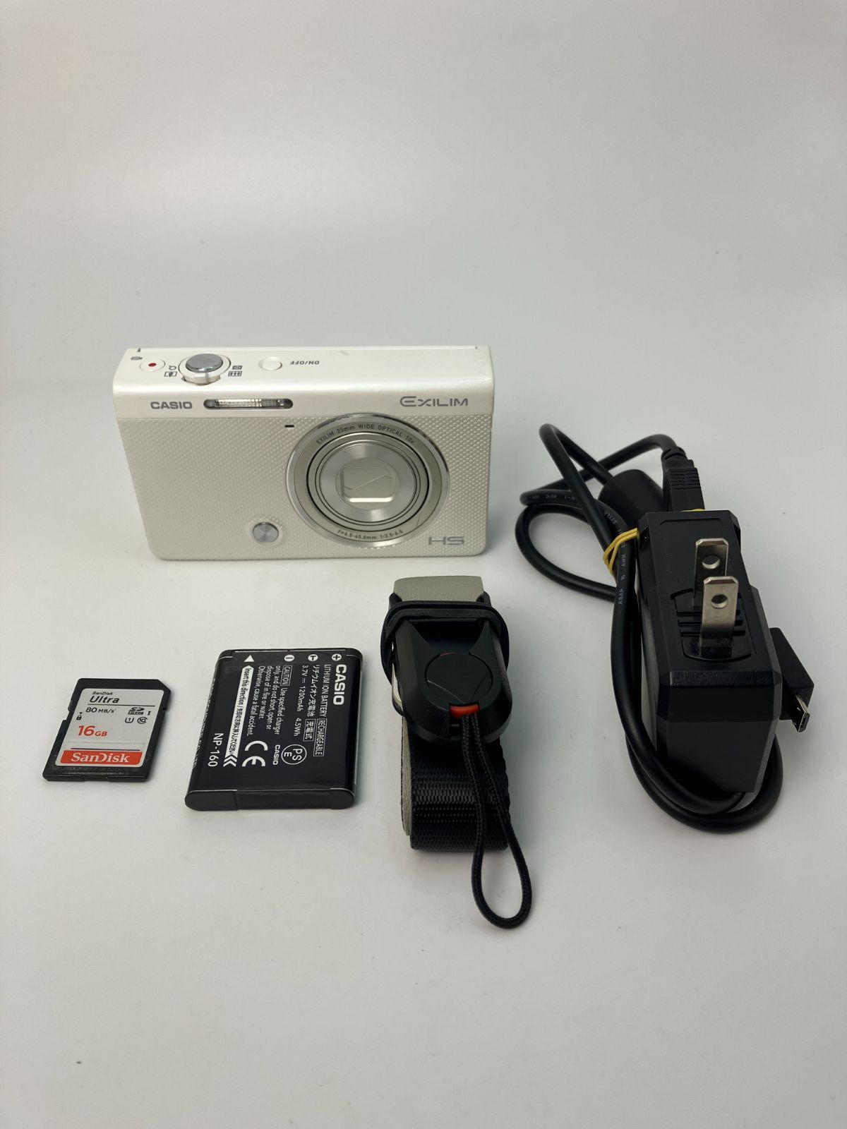 返品保証・動作確認済】CASIO EXILIM EX-ZR60 ホワイト - メルカリ