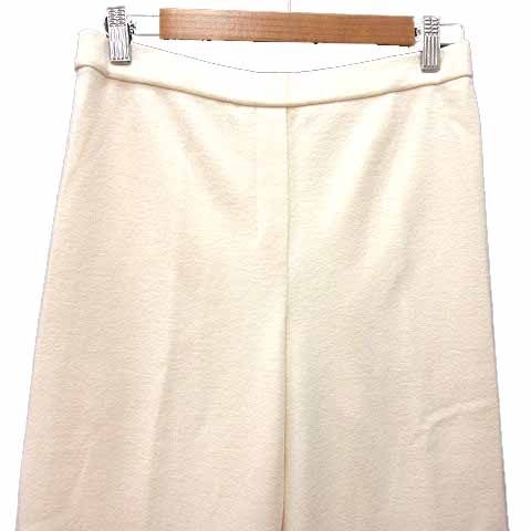 セオリー Theory スラックスパンツ ワイド ウール S アイボリー 白