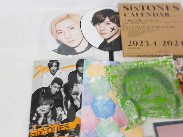 中古品 SixTONES 京本大我 ツアーグッズ 他 アクリルスタンド ペン
