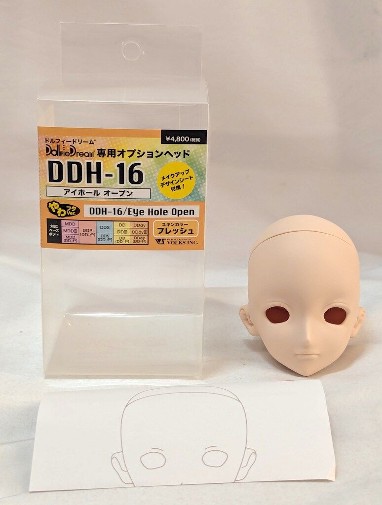 ボークス パーツ DDヘッド DDH-16 アイホールオープン やわフタver. VN 89誌上通販 フレッシュ