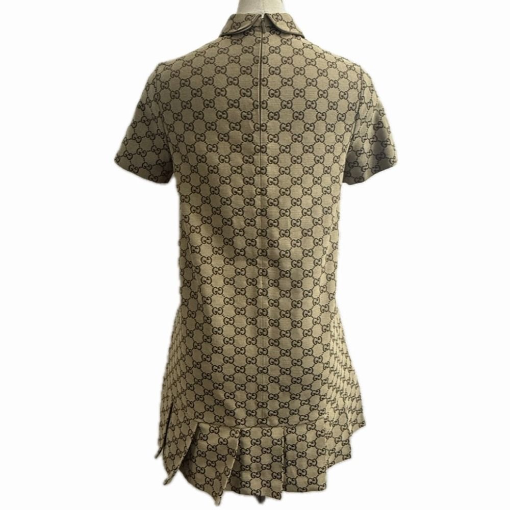 Gucci ワンピース GUCCI グッチ ワンピース GGキャンバス 804478 コットン ベージュ