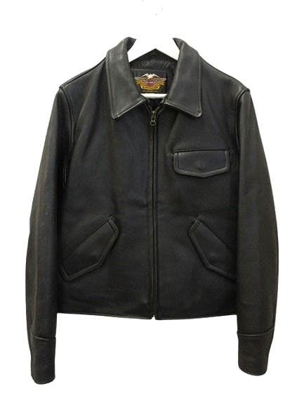 ハーレーダビッドソン　黒のライダースジャケット ハーレーダビッドソン HARLEY DAVIDSON シングルライダース ジャケット