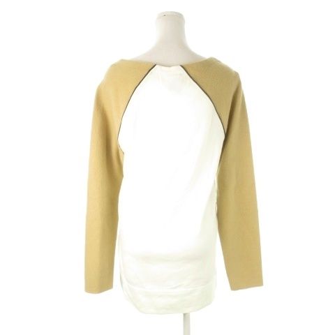 アルマーニエクスチェンジ A X ARMANI ニット セーター 長袖 ラグラン 切替 パイピング M ベージュ CK 13 GY 18