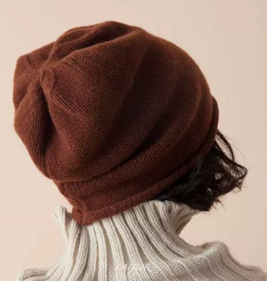 360°のリラックス感 オーストラリア産羊毛 冬用カップル向け ニットキャップ レディース ボリューム帽 加厚シンプル編み帽子