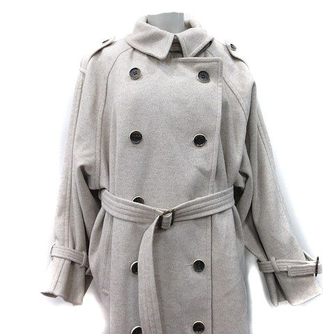 ウィルフリー willfully ロングコート ダブル 総裏地 F ベージュ /YI