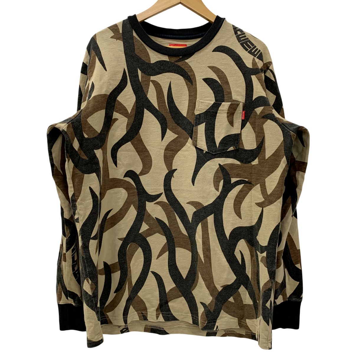 シュプリーム SUPREME pocket tee tan tribal camo トライバルカモ