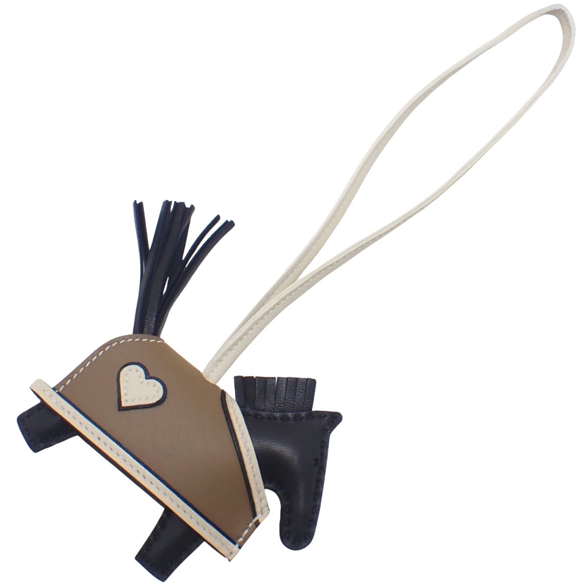 HERMES エルメス ロデオ ロベオクールPM K刻印 エトゥープ クレ ブラック黒 グレージュ オフホワイト アニョーミロ スイフト バッグチャーム ホース 馬モチーフ 小物 レディース アラモード