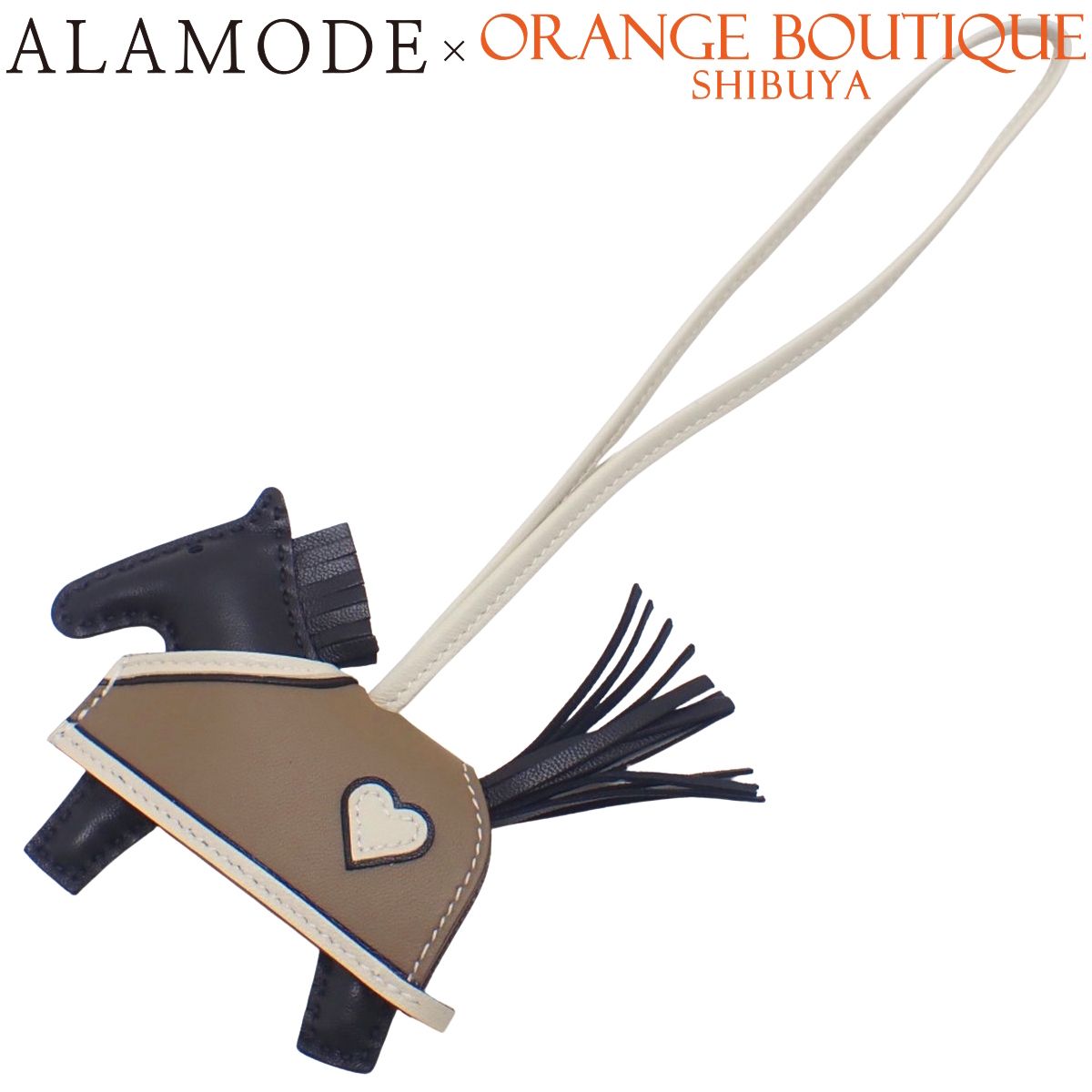 HERMES エルメス ロデオ ロベオクールPM K刻印 エトゥープ クレ ブラック黒 グレージュ オフホワイト アニョーミロ スイフト バッグチャーム ホース 馬モチーフ 小物 レディース アラモード