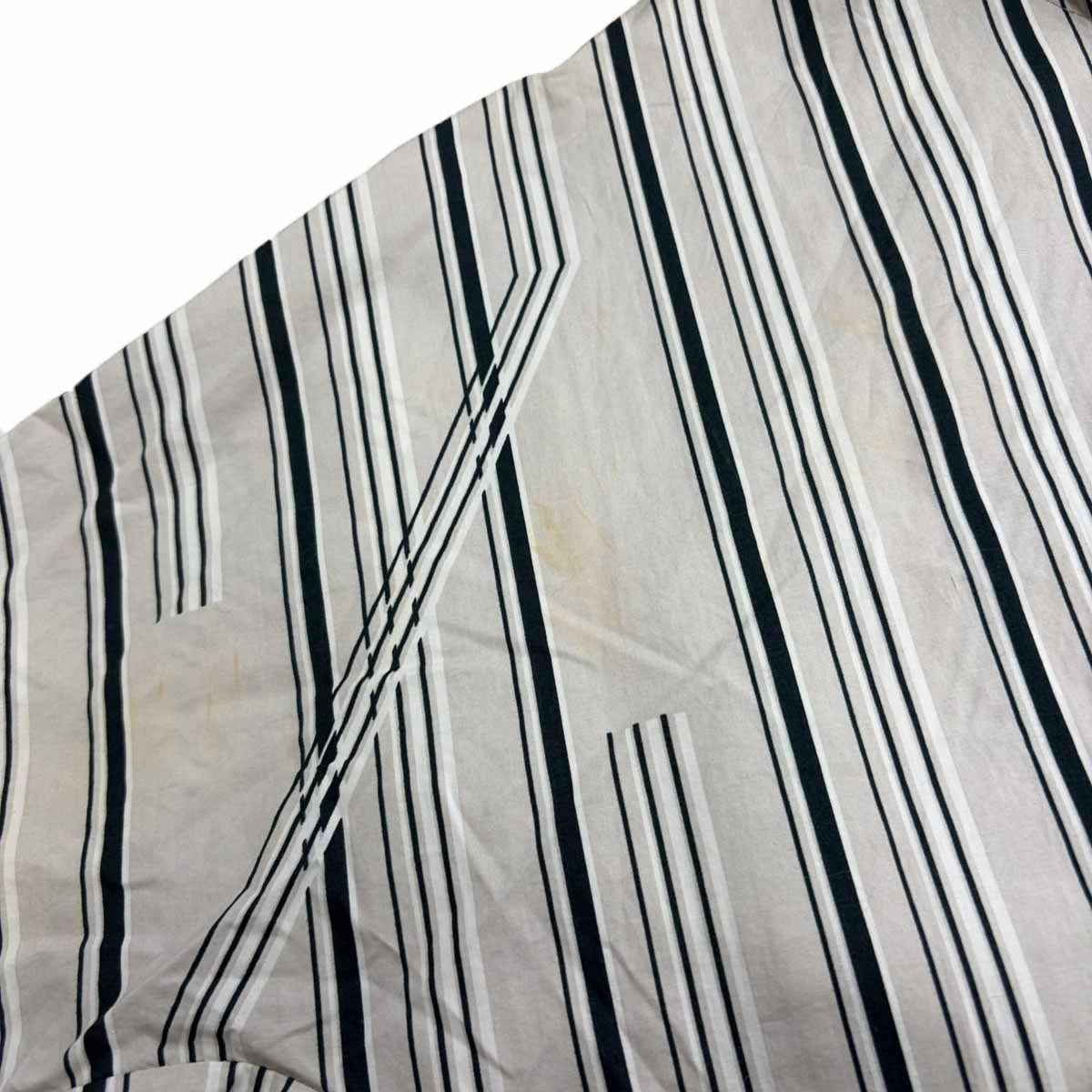 ETHOSENS エトセンス 19SS ツイストストライプシャツ E119-203 グレー