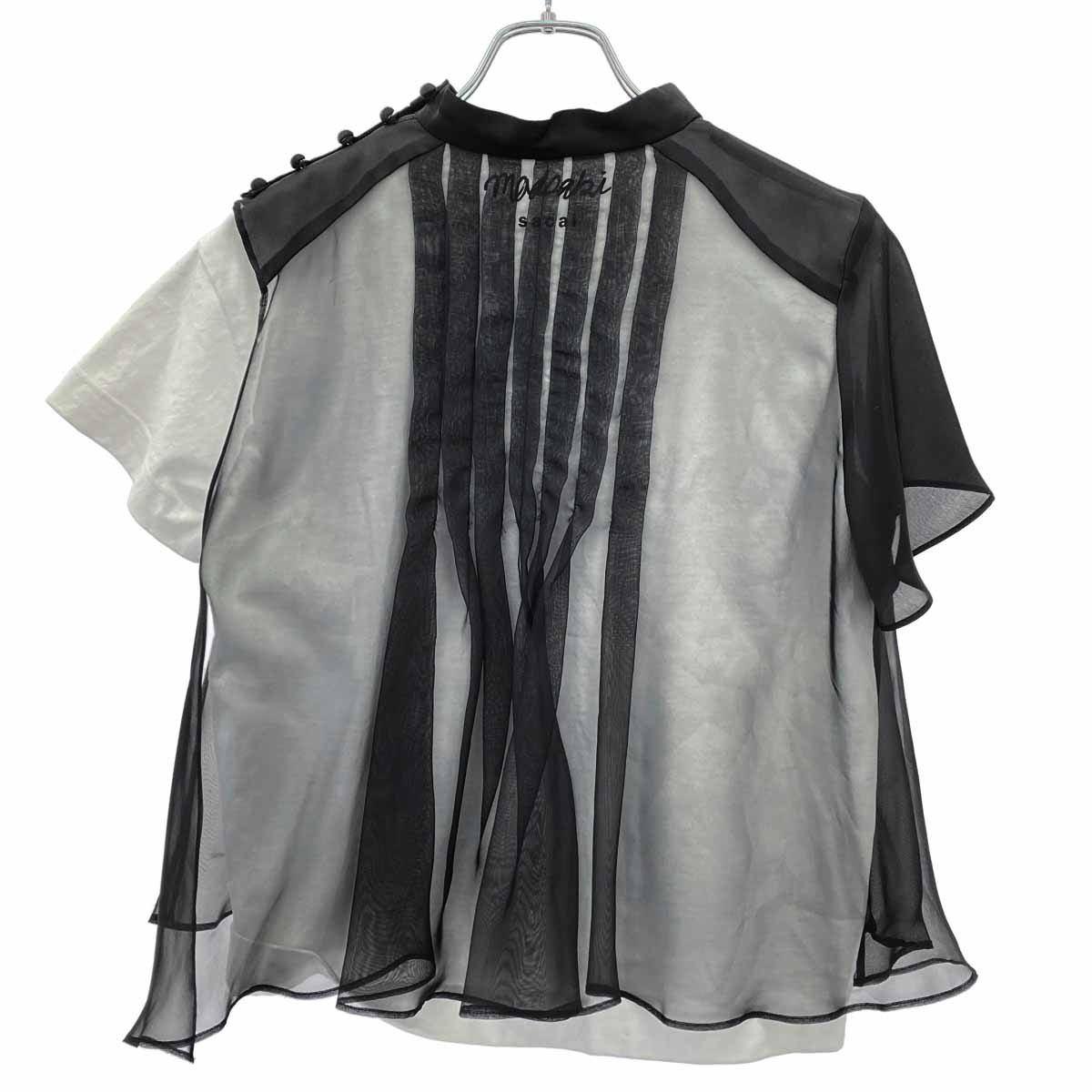 sacai サカイ 22AW madsaki Chiffon Mix シフォンレイヤードトップス