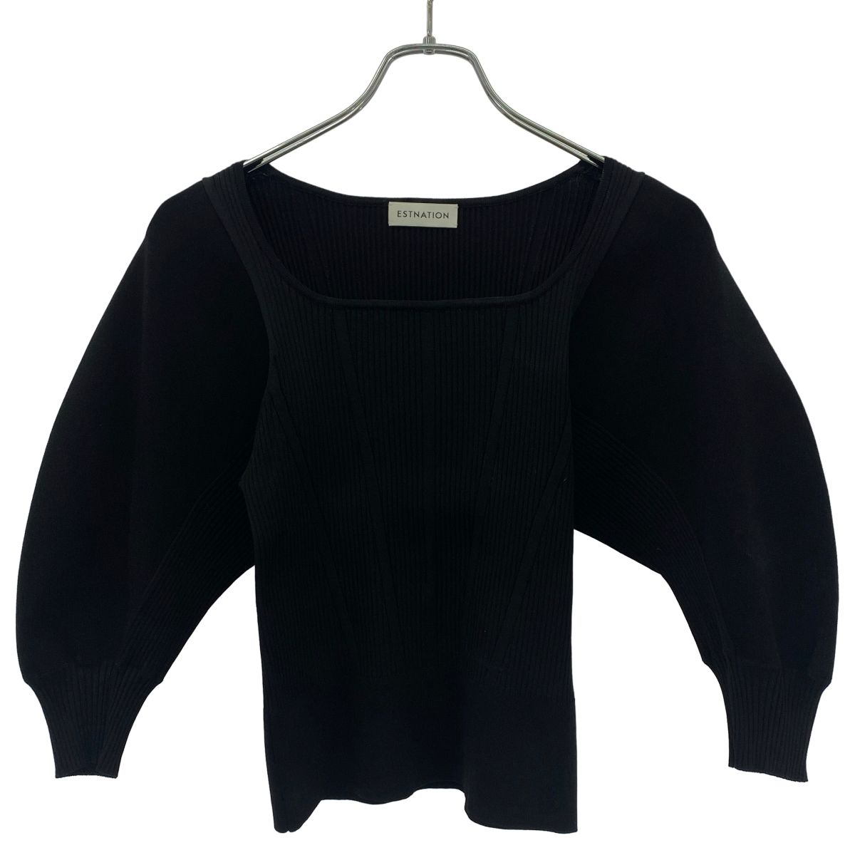 ESTNATION エストネーション ラウンドスリーブ ニットトップス 51-109