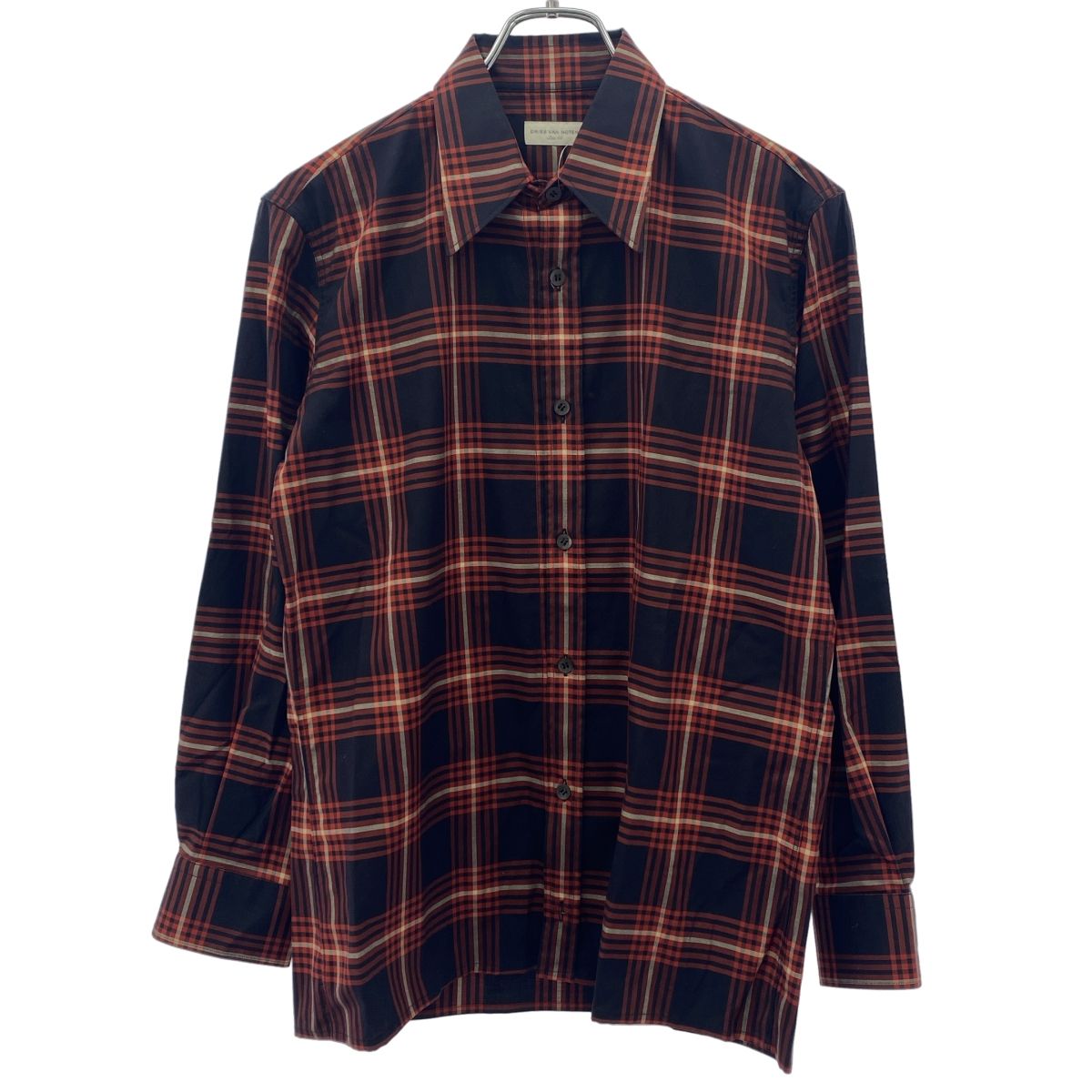 dries van noten 20aw チェックシャツ　small DRIES VAN NOTEN ドリスヴァンノッテン 20AW チェックシャツ レッド 44
