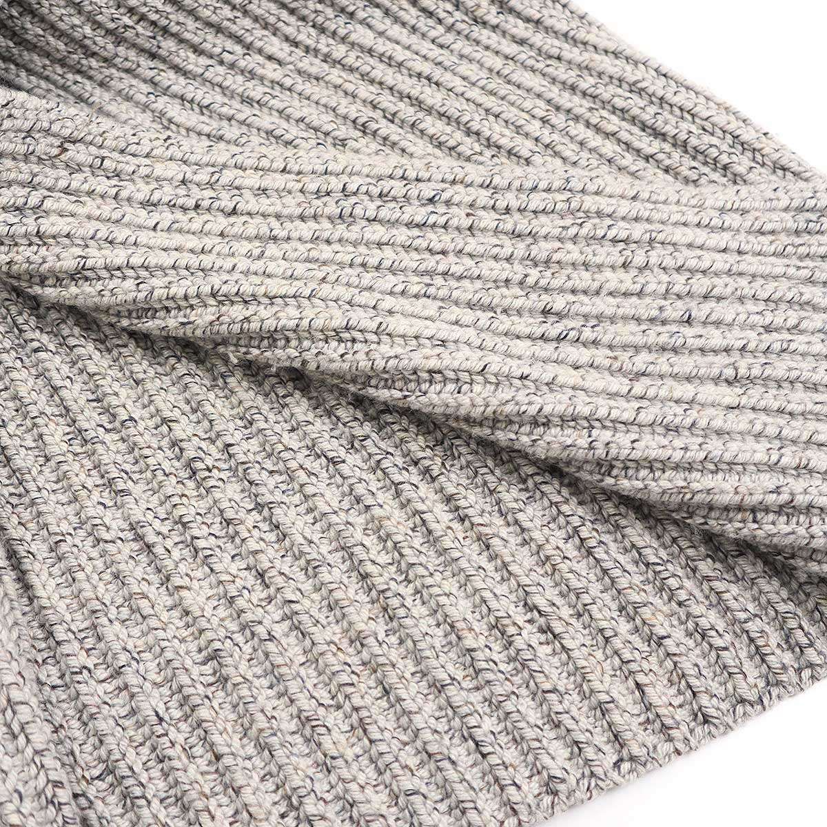 HERMES マルジェラ期 カシミヤシルクセーター グレー HERMES - エルメス マルジェラ期 ツイルレーヌ シルク切替 カシミヤ