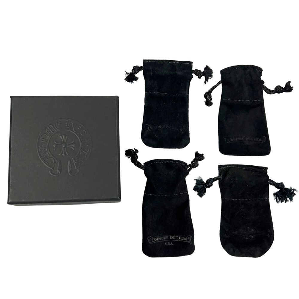 CHROME HEARTS クロムハーツ アクセサリー用 レザーポーチ 巾着 4点