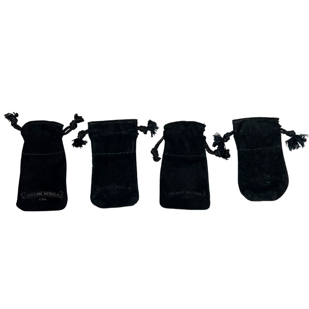 BOSSCHROME HEARTS (クロムハーツ) 巾着メルカリ最安値！ CHROME HEARTS クロムハーツ アクセサリー用 レザーポーチ 巾着 4点