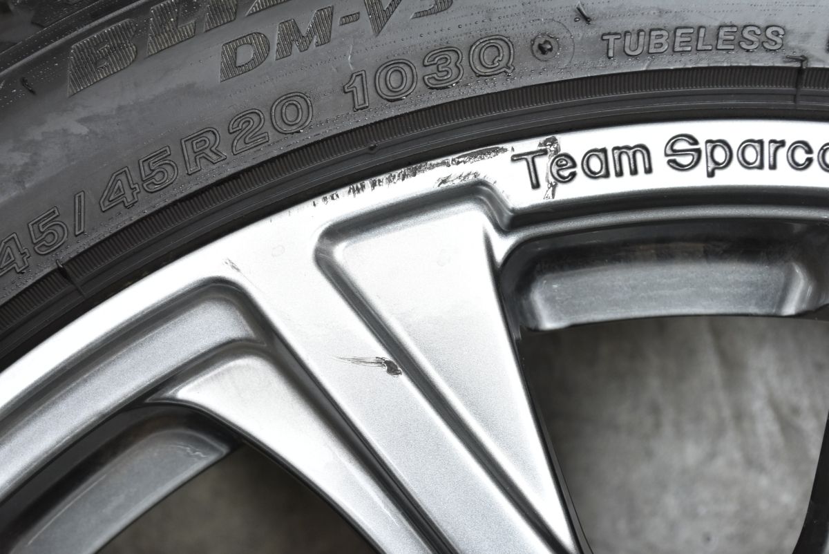  バリ溝 チームスパルコ BENEJU 20 in 8 5 J 50 PCD 108 ブリヂストン ブリザック DM V 3 245 45 R ボルボ 90クロスカントリー 20インチ タイヤ ホイールセット