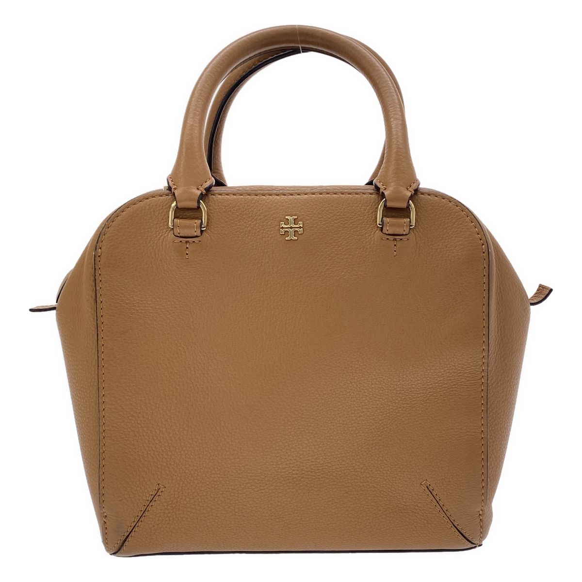 TORY BURCH トリーバーチ レザーハンドバッグ ブラウン - メルカリ