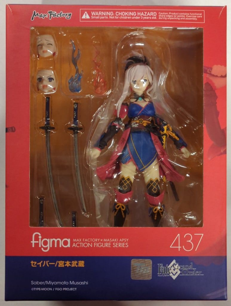 1円〜 未開封 figma 437 Fate/Grand Order セイバー/宮本武蔵 figma