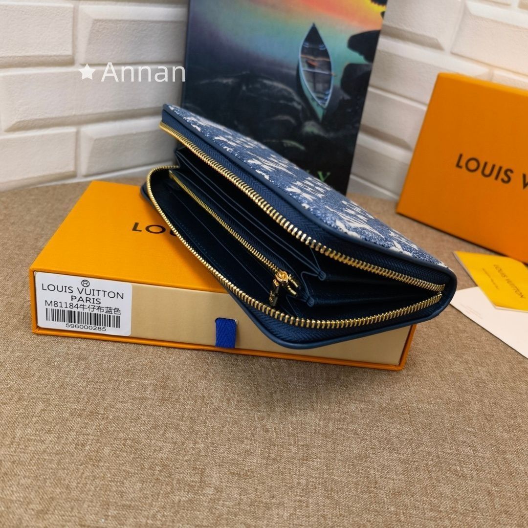 希少 新品 LOUIS VUITTON ルイヴィトン長財布 デニムウォレット 長財布